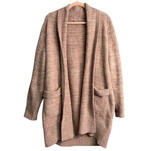 Barefoot Dreams CozyChic beige Women's Cardigan medium